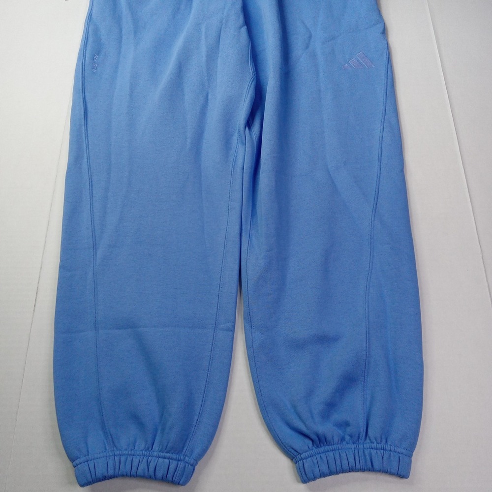 Adidas All SZN Sweatpants Women's Size L Large Blue Loose Fit Tapered Leg JV7308 - Picture 3 of 11
